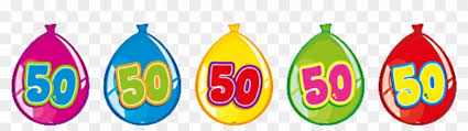 Wimpelkette Ballon 50 Ballonnen 60 Jaar Hd Png Download 1000x1000 4533564 Pngfind