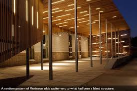 Vertical Linear Central To The Building S Rebirth Is A Vertical Linear Pattern Of Ilight Plexineon White 1x Ser Light Architecture Architecture Ltl Architects