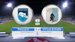 Head to head statistics and prediction, goals, past matches, actual form for serie b. Pescara Virtus Entella 2 2 Gli Highlights Youtube
