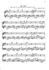 Download and print out free easy piano sheet music in pdf format with popular beginner piano songs! Chi Mai Pg 16 Ennio Morricone Free Piano Sheet Music Pdf