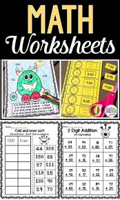 Second Grade Math Printable Worksheets Your 2nd Graders Are Going To Love Mastering Their Math Skills With This Math Worksheets 1st Grade Math 2nd Grade Math