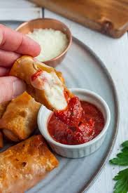 For mini sized pizza rolls: Homemade Air Fryer Pizza Rolls Sustainable Cooks