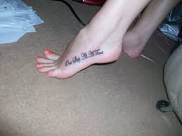And there's a question emerging immediately after you get to know this piece of information: Foot Tattoo Designs For Women Quotes Quotesgram