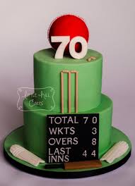 Birthday Cakes New Orleans Delivery Cricket Cake For A 70th Birthday Cricket Birthday Cake 70th Birthday Cake Cricket Theme Cake