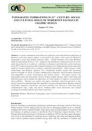 List of companies offering graphic design services in malaysia, list of graphic designers in malaysia, web design, print design. Pdf Typography Inspiration In 21st Century Social And Cultural Roles Of Modernist Bauhaus In Graphic Design