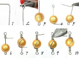 Beading Tutorial How To Wrap Wire With A Bead Joias De Cobre Fio Projeto De Joalheria Tutoriais Sobre Joalharia