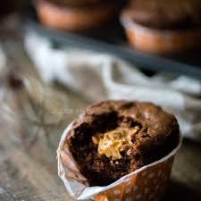 Muffins Au Chocolat Comme Un Brownie Et Cœur Fondant De Beurre De Cacahuete Recette Muffin Chocolat Beurre De Cacahuete Recette Muffin
