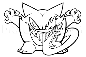 You can find the bulbasaur, charmander, togepi, squirtle, meowth and many other pokémon on our website. How To Draw Haunter Venom Pokemon Coloring Page Trace Drawing