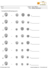 numeracy money subtraction worksheet primaryleap co uk