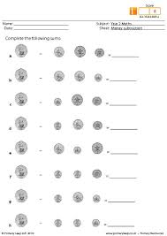 Great for homeschoolers wanting to improve children's money skills. Numeracy Money Subtraction Worksheet Primaryleap Co Uk