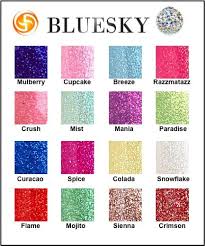 Bluesky Crystal Colour Chart At Www Luvlinail Com Bluesky