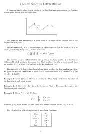 Ing applications to mechanics and physics. Jee Main Advanced Mathematics Differential Calculus Differentiation Notes Pdf Free Download Edugorilla Study Material
