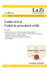 Teoria obligaţiilor și dreptul familiei. Codul Civil Si Codul De Procedura Civila Actualizat 1 09 2019 Libris