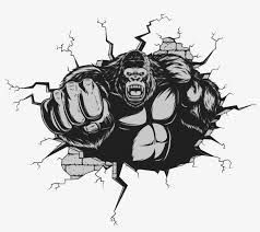 Download Svg Free Gorilla Ape Cartoon Punches Angry Gorilla Cartoon Face Free Transparent Png Download Pngkey