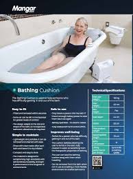 Bathtub inflatable cushion ring mount. Mangar Bathing Cushion Battery Powered Inflatable Bath Lift Buy Today