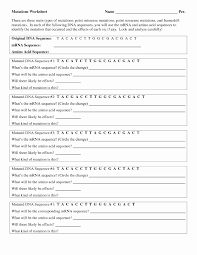 Dna Mutations Practice Worksheet Answer Fresh 19 Best Of The Genetic Code Worksheet Answers Practices Worksheets Genetics Mutation
