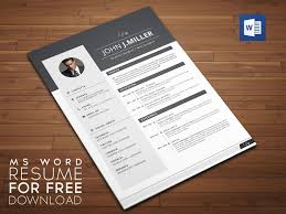 Everything is designed with dark backgrounds these days. Free Download Resume Cv Template For Ms Word Format Good Resume