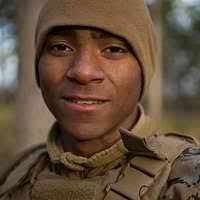 Armed with a Colt 5.56 mm M16A2 Assault Rifle, US Air Force (USAF) AIRMAN  (AMN) Robert Rodriguez of the 49th Civil Engineer Squadron (CES) Utilities  Shop, scans the New Mexico (NM) desert