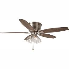Add another focal point to your room by shopping our collection of modern ceiling fans. Hampton Bay Stoneridge 52 Inch Indoor Brushed Nickel Ceiling Fan With Led Light The Home Depot Canada