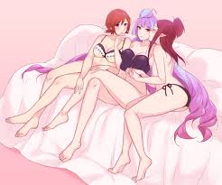 Kaname Buccaneer :: Mirage Farina Jenius :: Mikumo Guynemer :: Mikumo  Guynemer :: Mirage Farina Jenius :: Kaname Buccaneer :: Macross Delta ::  Anime Ero Pantsu (Adult pantsu, тянки в трусиках) ::