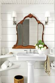 Beautiful Repurpose Of A An Antique Vanity Mirror Modern Farmhouse Bathroom Bathroom Decor Bathrooms Remodel