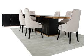 From traditional and formal dining room furniture to contemporary and modern designs, you'll find everything you need to bring the dining room of your dreams to life. A X Talin Modern Black Crocodile And Rosegold Dining Set Decodesign Furniture Furniture Store Miami Fl Wholesale Prices