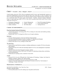 Chef Resume Free Sample Culinary Resume