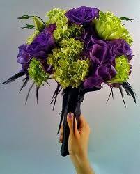 Add some touches like a pair of shoes, a table runner, a bouquet, a boutonniere, a centerpiece; 10 Janelle Ideas Purple Wedding Wedding Flowers Purple And Green Wedding