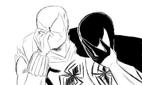 Little boy depicting the cartoon hero of a spiderman. Spiders Laughing Girls Laughing Know Your Meme
