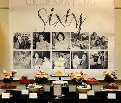 You can arrange a themed birthday party with beautiful decoration and inviting all your friends and family to it. Birthday Party Ideas For 60 Amp 65 Year Old Woman Birthday Presents Ideas 60th Birthday Party 60th Birthday Decorations 60th Birthday Party Decorations