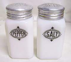 Milk Glass Salt And Pepper Shakers
