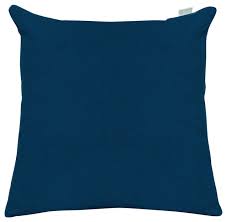 Allen + roth paisley navy, blue, turq, and green square throw pillow. Navy Blue Solid Large Pillow 20 X20 Contemporary Outdoor Cushions And Pillows By Majestic Home Goods Inc Houzz