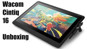 Unboxing Brand New Wacom Cintiq 16 2019 Setup First Impressions Pl Wacom Cintiq Creative Pen Wacom
