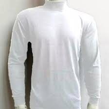 Sakit leher seperti ini biasanya terjadi karena posisi tidur, jenis bantal yang digunakan, atau masalah tidur lainnya. Kaos Putih Polos Kerah Tinggi Kaos Leher Tinggi Korea Lengan Panjang Lazada Indonesia