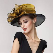 Noble Womens Dress Hat Wide Brim Church Wedding Kentucky Derby Ascot Floral A045 Ladies Dress Hats Dress Hats Beautiful Hats