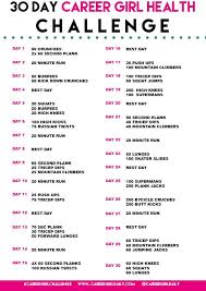 30 Day Careergirlchallenge Week 1 Schedule Career Girl Daily Career Girl Daily Post Partum Workout Workout Plan For Beginners