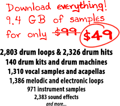 Download them for your next big hit! Free Audio Samples Drum Loops Kits Vocals Royalty Free Music