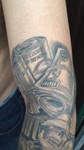 You can cut that number down if you'd like, but we say the more the merrier! Money Roll Tattoo I Did Money Tattoo Tattoos I Tattoo