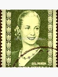 Eva peron stamp postal mail republic Argentina