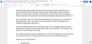 Apa Perbedaan Google Docs Dan Microsoft Word Who S The Winner