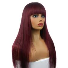 Most relevant best selling latest uploads. 2 Wigs Deal 99j Burgundy And 27honey Blonde Wig With Bangs