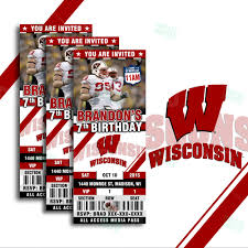 2 5 x 6 wisconsin badgers ticket style sports party