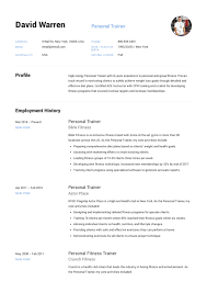 Personal Trainer Resume Guide 12 Resume Examples Pdf 2020