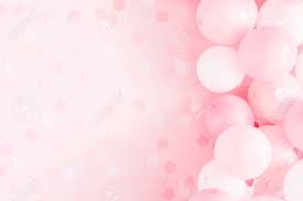 We have chosen pastel colors that contrast quite well with the layout. Balloons On Pastel Pink Background Frame Made Of White And Pink Balloons Birthday Holiday Concept Flat Lay Top View Copy Space Stock Photo Picture And Royalty Free Image Image 124193996