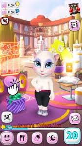My Talking Angela Mod Apk Unlimited Coins Diamond Game Mainan Kucing Putih