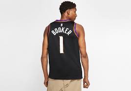 The official suns pro shop at www.nbastore.eu has all the authentic suns jerseys, hats, tees, apparel and more. Nike Nba Phoenix Suns Devin Booker City Edition Swingman Jersey Black Price 87 50 Basketzone Net