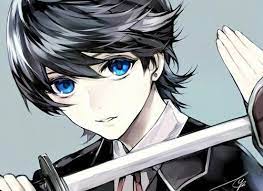 anime boy blue eyes and sword image touken ranbu anime boy anime