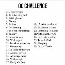 I M Gonna Do The Entire Oc Challenge All In One Day Drawing Challenge Art Style Challenge 30 Day Drawing Challenge