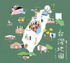 台灣地圖 知識繪本 誠品網路書店 maps illustration design illustrated map graphic design collection