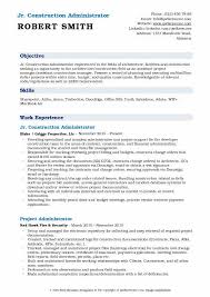 construction administrator resume